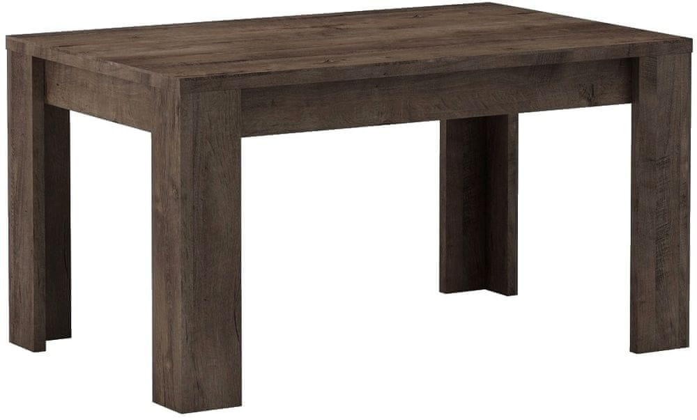 eoshop Jedálenský stôl rozkladacia Roka 120x80 jaseň tmavý